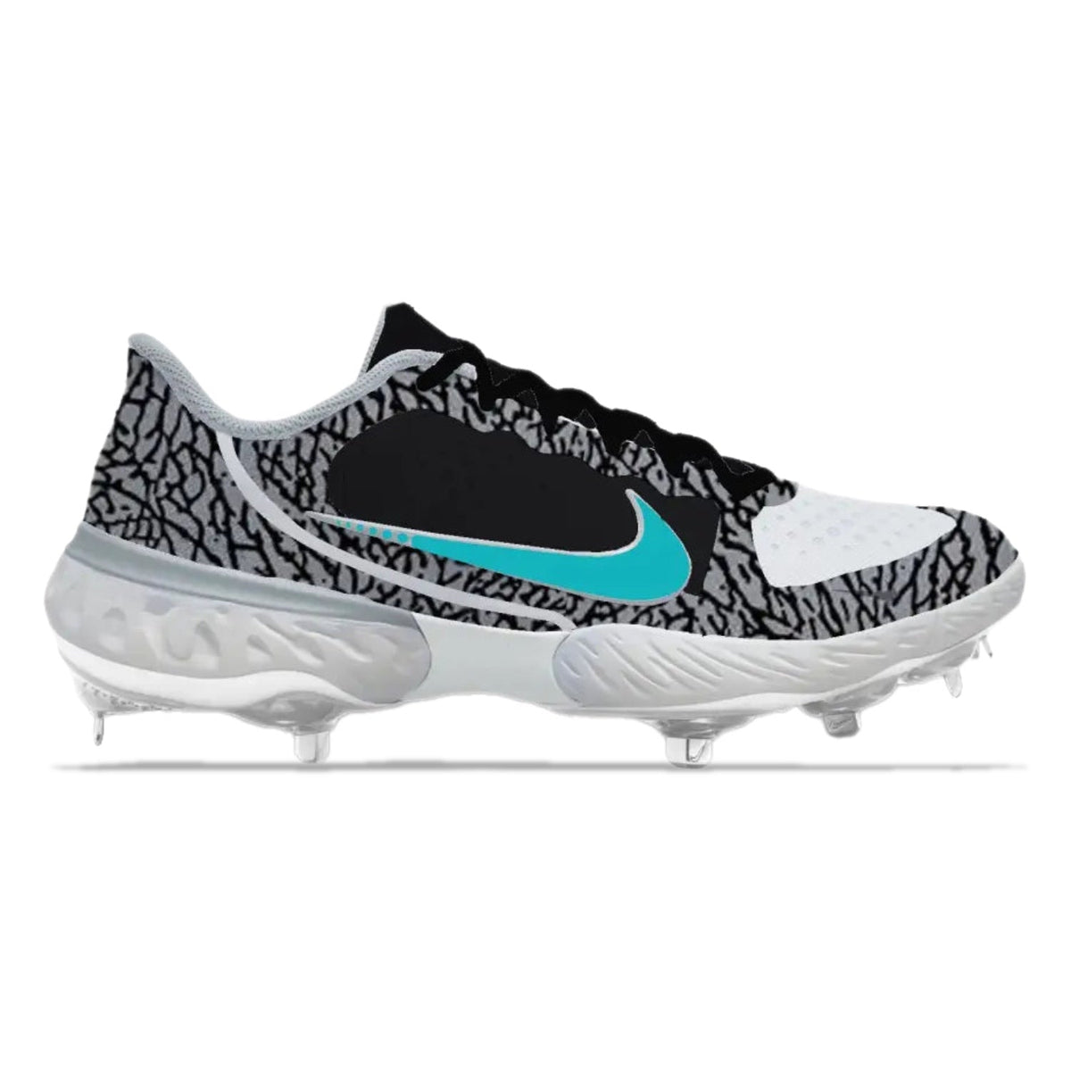 "Turquoise Cement" Nike Alpha Huarache Elite 3 Low Cleats