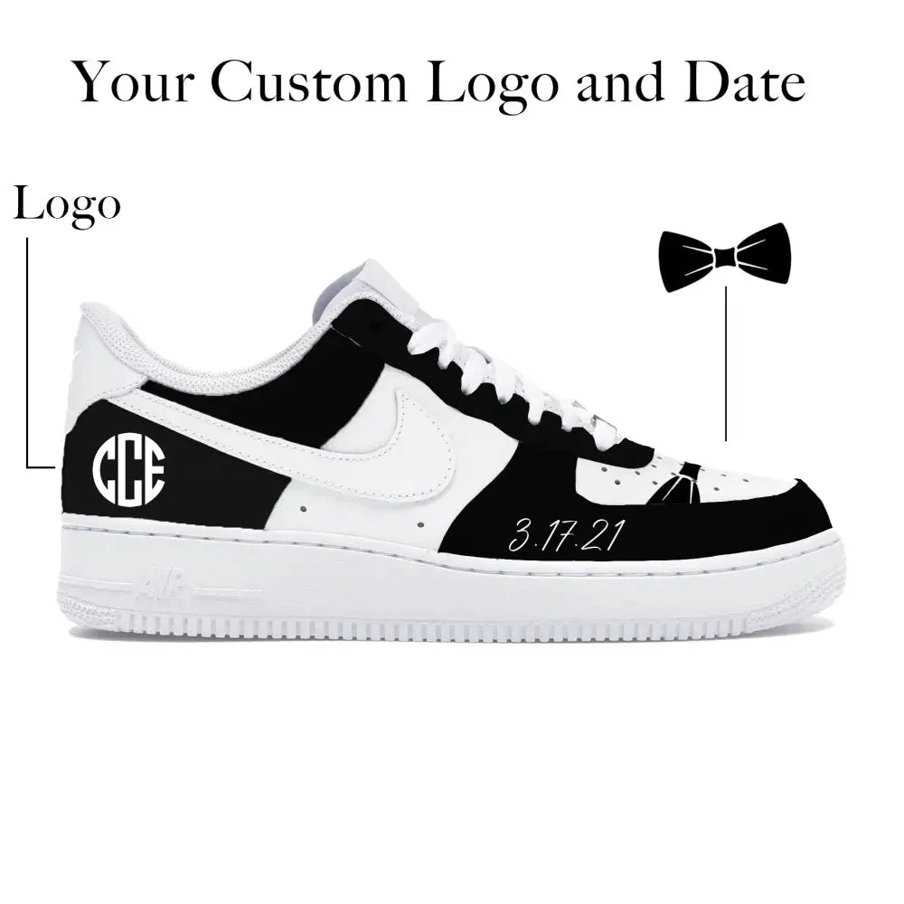 "Tuxedo" Nike Air Force 1 Low Shoes