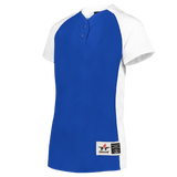 Girls Two Button Fastpitch Jersey - Pro Game Sports