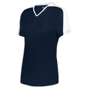 GIRLS V-NECK SOFTBALL JERSEY