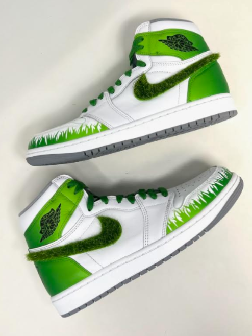"I Want To Mow Your Lawn" Jordan 1 High Shoes
