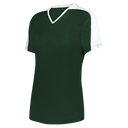 GIRLS V-NECK SOFTBALL JERSEY