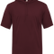 Maroon hoodie with a short sleeve design on a white background
