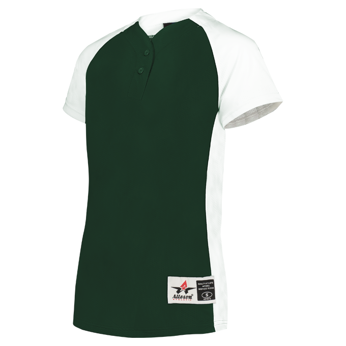 Girls Two Button Fastpitch Jersey