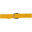 Yellow belt with a black buckle on a white background