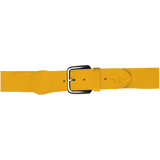 Yellow belt with a black buckle on a white background