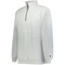 Gray quarter-zip sweatshirt on a white background