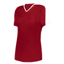 GIRLS V-NECK SOFTBALL JERSEY