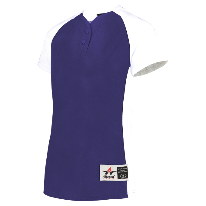 Girls Two Button Fastpitch Jersey