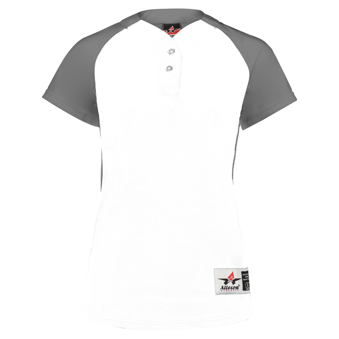 Girls Two Button Fastpitch Jersey
