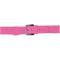 Pink belt with a black buckle on a white background