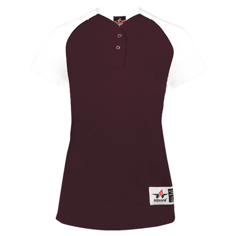 Girls Two Button Fastpitch Jersey - Pro Game Sports
