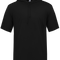 Black short-sleeve hoodie on a white background