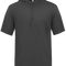 Black short-sleeve hoodie on a white background