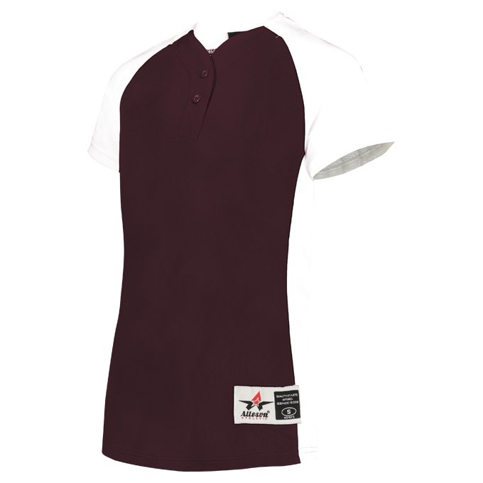 Girls Two Button Fastpitch Jersey