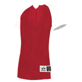 Girls Two Button Fastpitch Jersey - Pro Game Sports