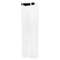 White pants with a black belt on a white background