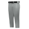 Grey pants with a black belt on a grey background