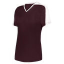 GIRLS V-NECK SOFTBALL JERSEY