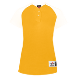 Girls Two Button Fastpitch Jersey - Pro Game Sports