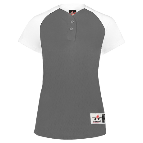 Womens Two Button Fastpitch Jersey - Pro Game Sports