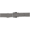 Gray belt with a black buckle on a white background