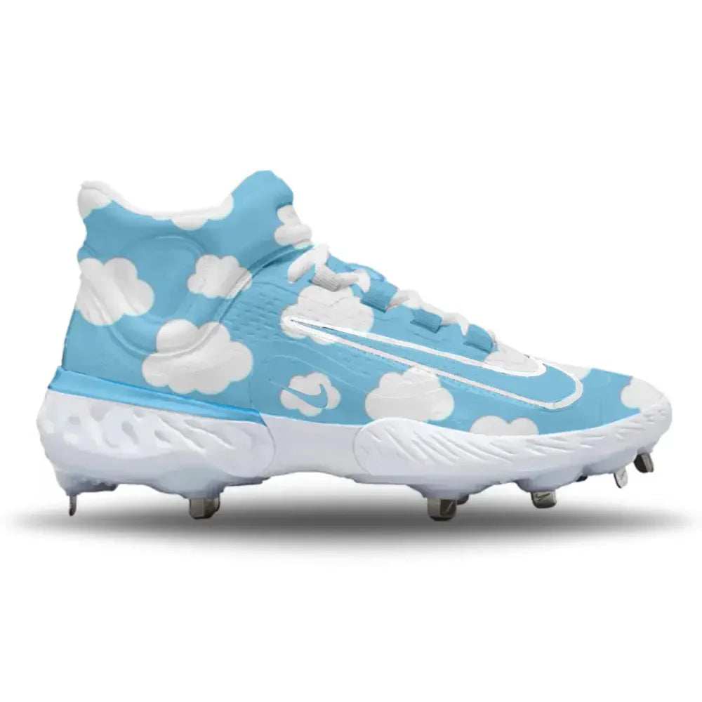 "Up in the Clouds" Nike Alpha Huarache Elite 4 Mid Cleats