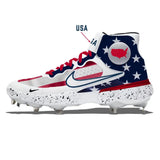 "USA" Nike Alpha Huarache Elite 3 Mid Cleats