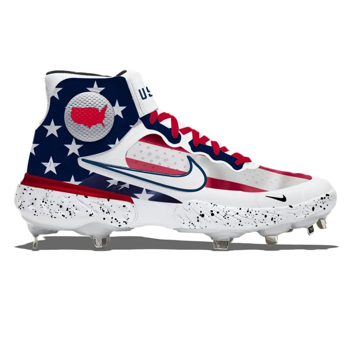 "USA" Nike Alpha Huarache Elite 3 Mid Cleats