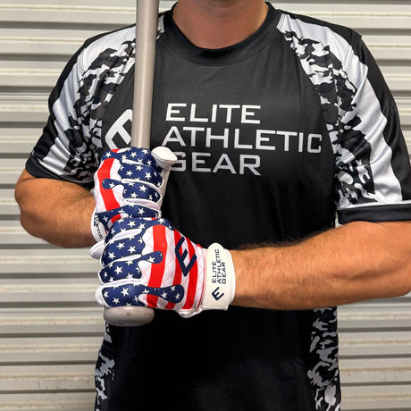 USA Flag Ice Cream Batting Gloves - Pro Game Sports