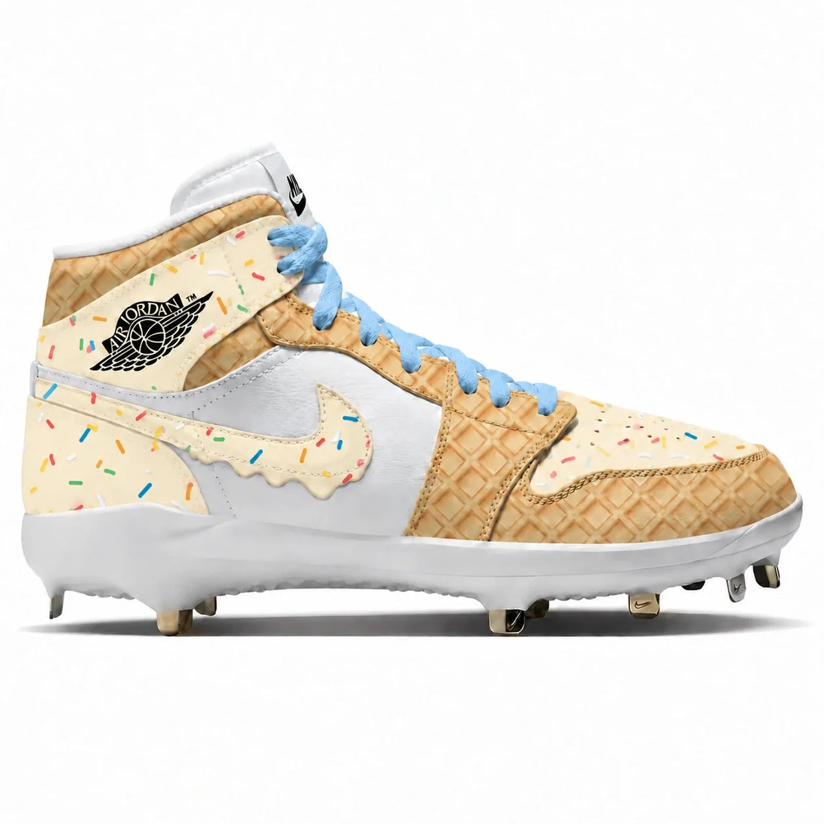 "Vanilla Waffle Cone" Jordan 1 Retro Cleats