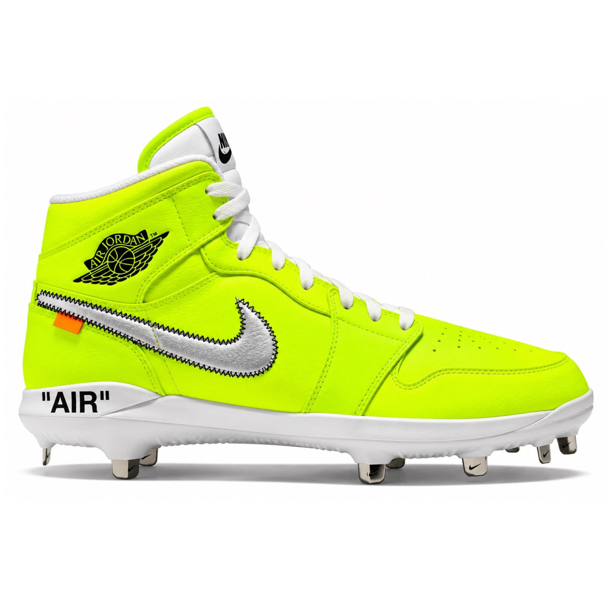 "Volt Force OW" Jordan 1 Retro Cleats
