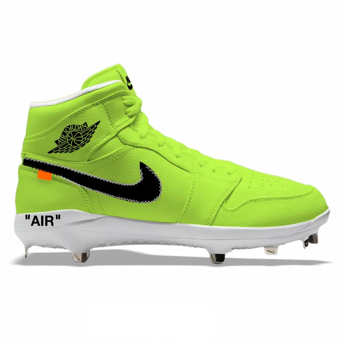 "Volt Force OW" Jordan 1 Retro Cleats