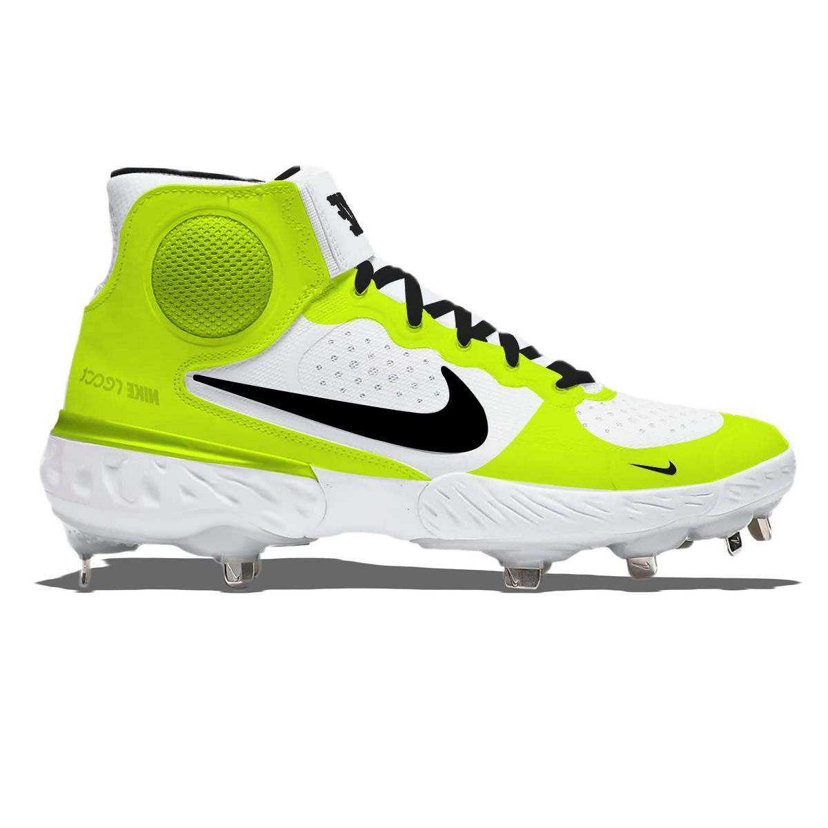 "Volt" Nike Alpha Huarache Elite 3 Mid Cleats