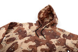 Camouflage-patterned jacket on a white background