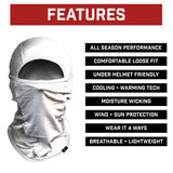 White Balaclava Mask (Shiesty) - Pro Game Sports