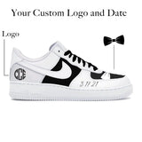 "White Tux" Nike Air Force 1 Low Shoes