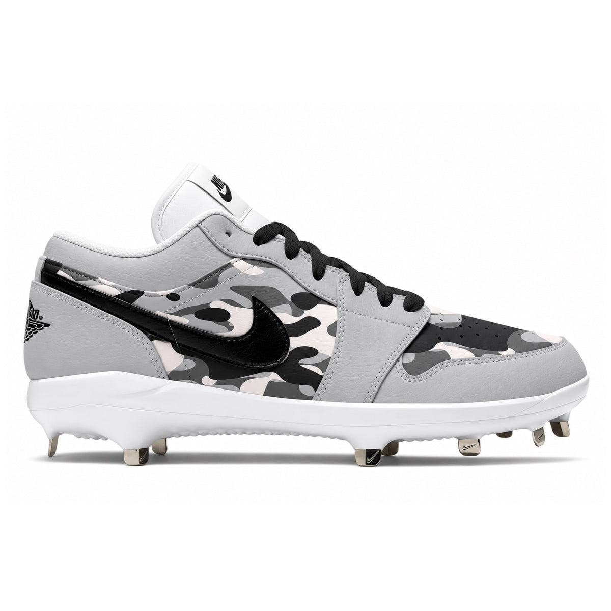 "Wolf Grey Camouflage" Jordan 1 Retro Cleats