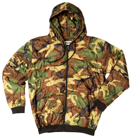 Camouflage hoodie on a white background
