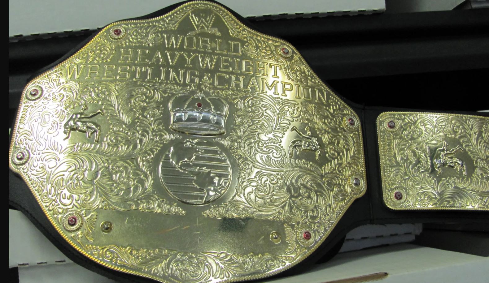 WCW Gold 1999 World Heavyweight Champion Wrestling Belt Figures Toy Kevin Nash Signed & INSCRIBED "2 SWEET" "2x H.O.F" W JSA COA