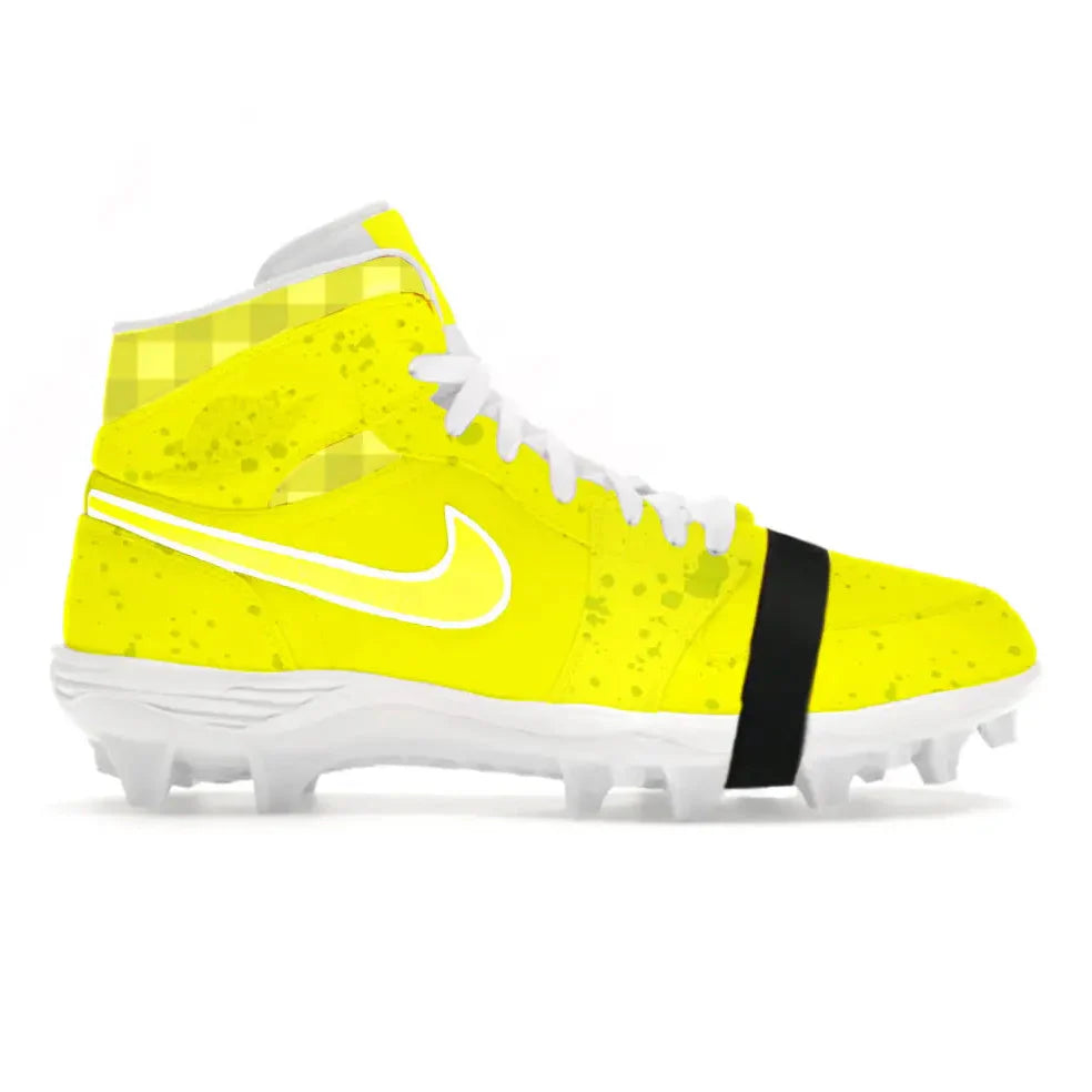 "Yellow Lobster" Jordan 1 TD Cleats