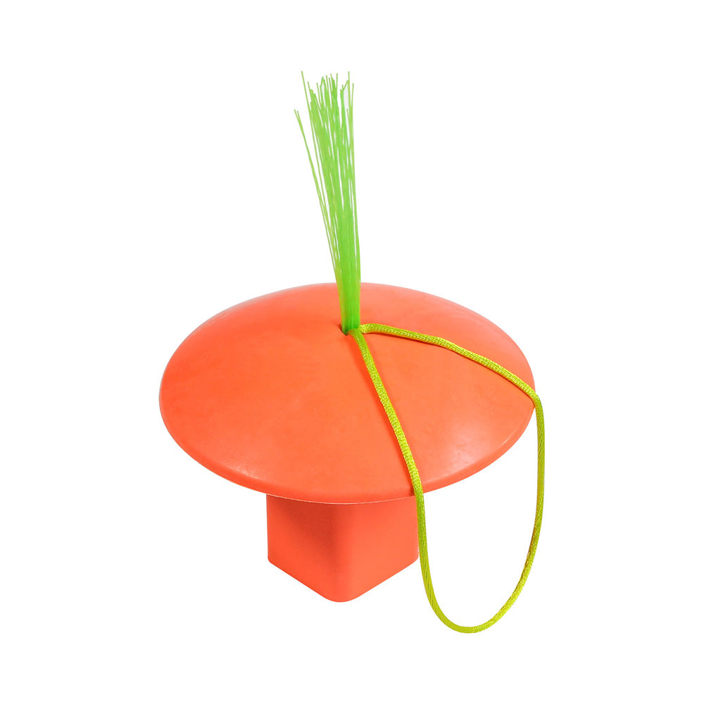 Base Plug Optic Orange w/Neon Green Tassel