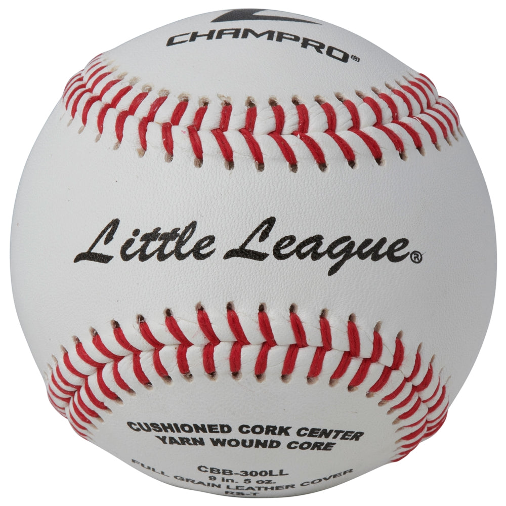 Little League Baseballs - Double Cushion Cork Core - Full Grain Leather Cover