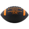 A black and orange weighted training football with the CHAMPPRO brand logo and text indicating it is a 2 lb. ball designed for weighted training.