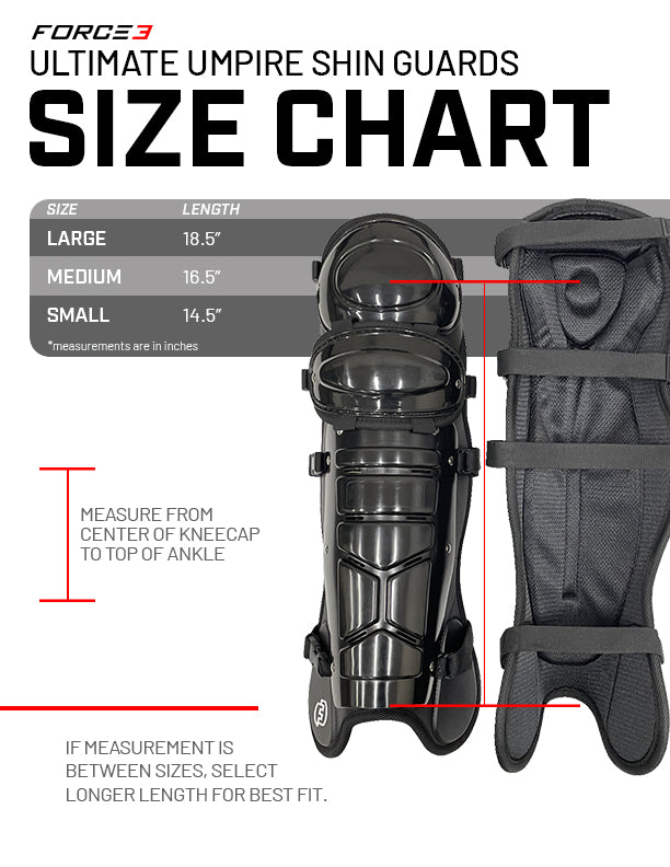 Ultimate Umpire Shin Guards with Dupont Kevlar - Pro Game Sports