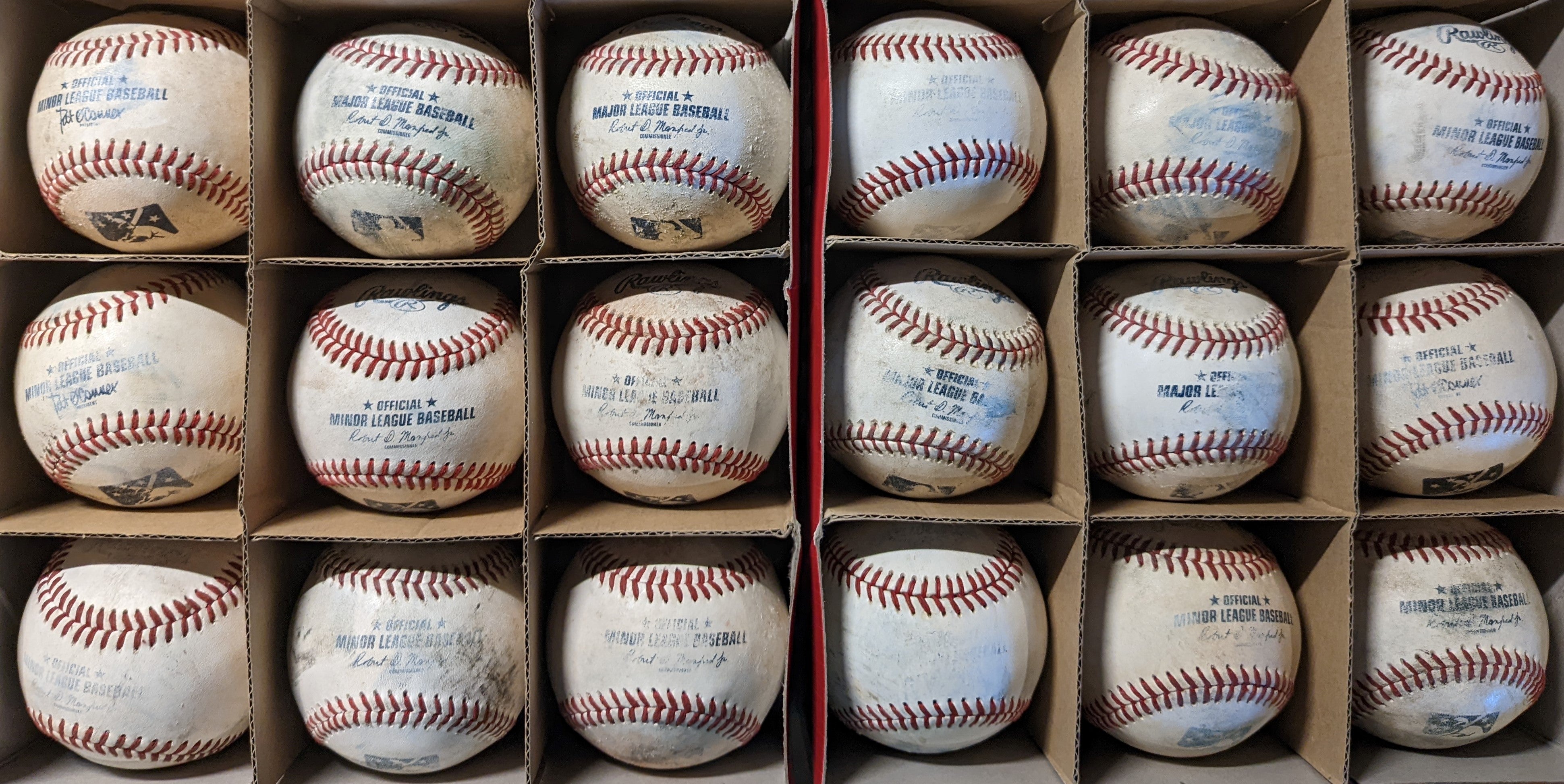 18 Used  MLB and/or MILB Baseballs (Good to Very Good Condition) - Pro Game Sports